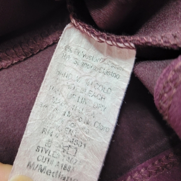 Akira Purple Strappy Shoulder Soft Crop Top Size M - Picture 9 of 11